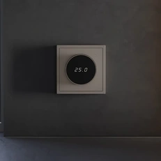 Изображение Терморегулятор электронный VOLTUM S70 с индикацией и датчиком для теплого пола (капучино)