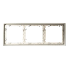 Изображение Рамка металлическая VOLTUM S70 Metal на 3 поста (никель)